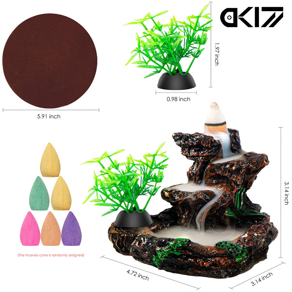 Amazon.com: DK177 Incense Holder Waterfall Incense Burner Ceramic